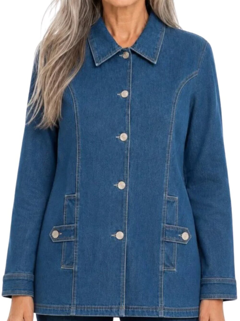 Tudor Hip Legnth Jean Jacket